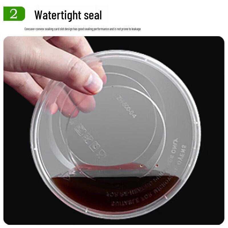 Disposable Round Takeaway Soup Bowls with Lids