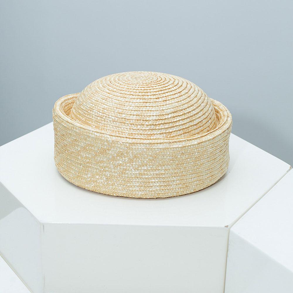 

Straw Pillbox Hat Fashion Summer Flat Beret Women s Sun Hat Japanese Retro Weeding Fedora Fashion Millinery Designer Painter Hat
