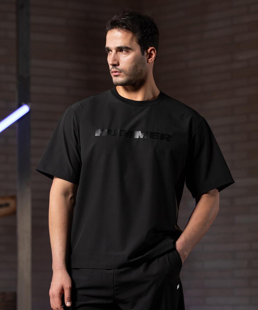 HUMMER H1 Signature Logo Cool Short Sleeve T-Shirt Black