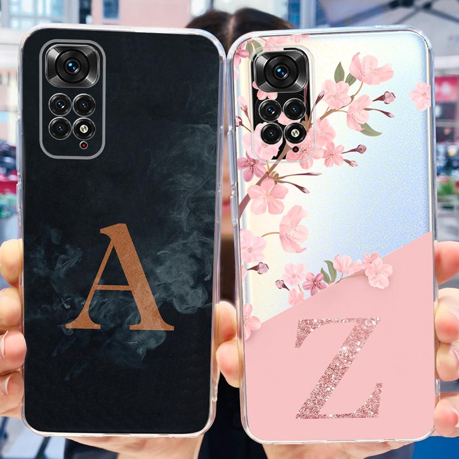 For Xiaomi Redmi Note 11 4G Case Redmi Note 11S Stylish Letters Cover Soft Silicone Phone Case For Redmi Note 11 Pro Plus Fundas