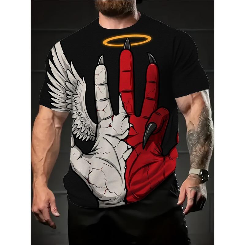 

Funny Statue Of Liberty T-shirt Men s Clothing Round Neck T Shirts 3D Printed Personality Street Casual S