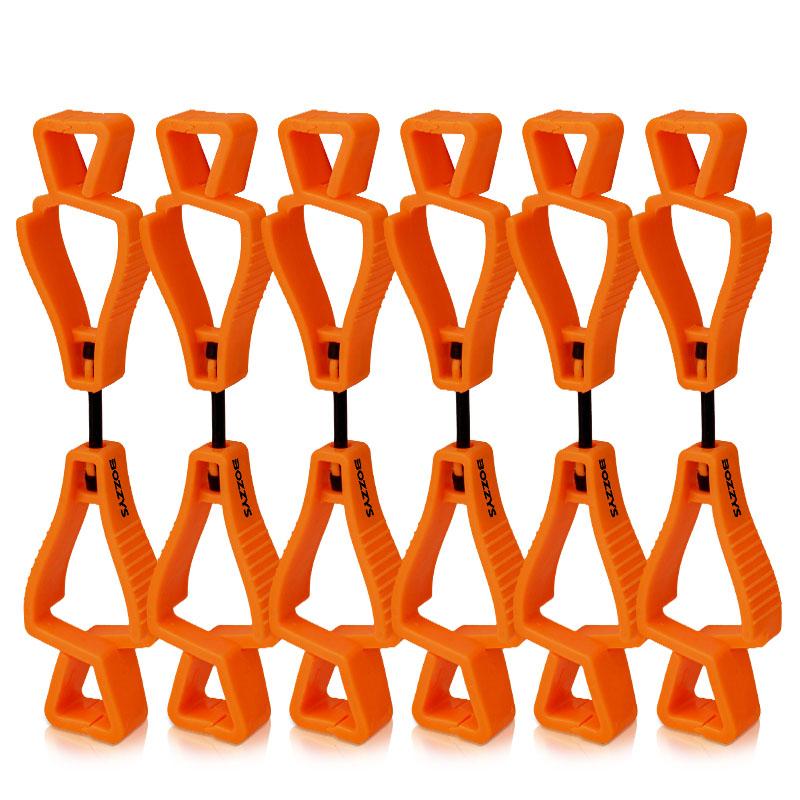 BOZZYS Plastic Safety Gloves Clips for Work Glove Holders Anti-Drop Clamp Outdoor Grabber Construction Gloves Holder