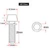 4pcs M5x20mm  M6x20mm  MTB Bike Bicycle Steering Handlebar Stem Screws Bolts/new