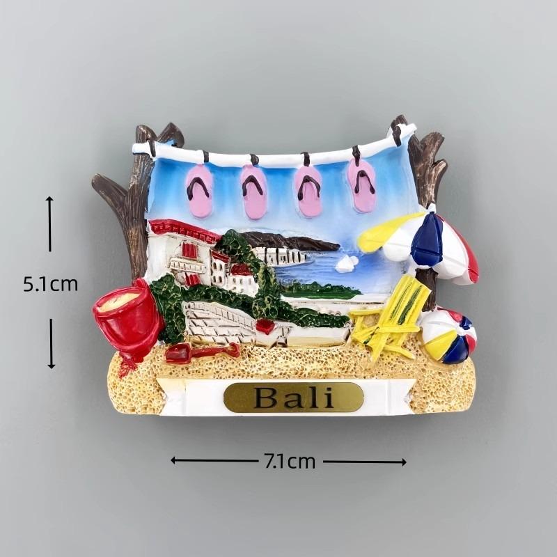 Indonesia Fridge Magnets Bali Tourist Souvenirs Fridge Stickers Home Decor Photo Wall Magnetic Stickers Wedding Gifts