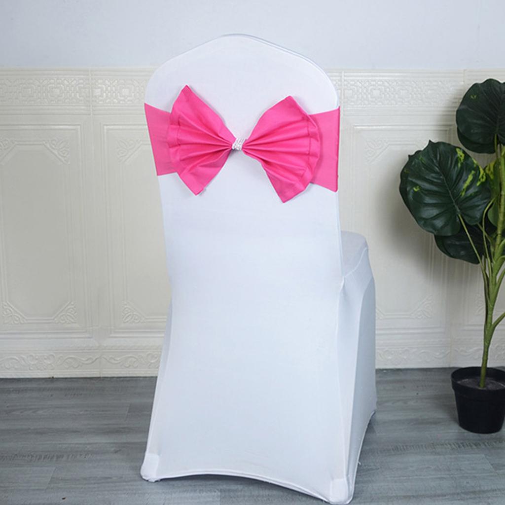 Chair Sash For Weddings Anniversaries Birthdays And Christmas Event Chair Back Decoration Chair Bows 1PC