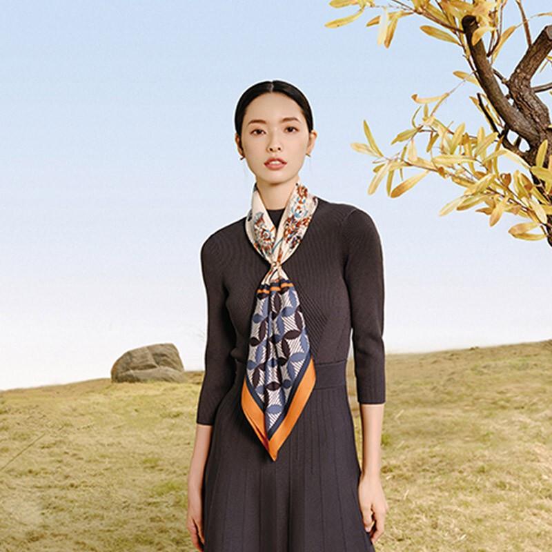 WENSLI Tinglan Mulberry Silk Large Scarf & Shawl