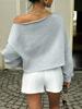 2025 Cross-border American Style Off-shoulder Long-sleeved Top - Spicy Girl Casual Sweatshirt