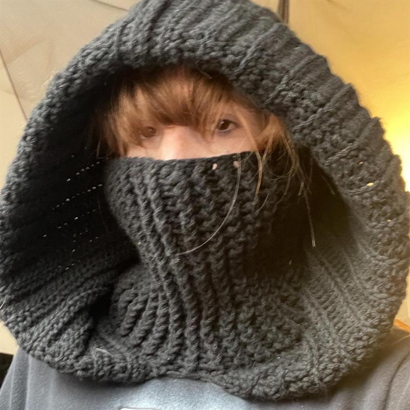 Nouveau Chapeau d'Hiver en Laine Glacée Crocheté à la Main, Chaud et Mignon Chapeau de Dessin Animé pour l'Automne et l'Hiver