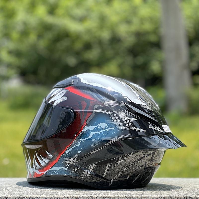 Original NITRINOS Brand Venom Helmet Big Spoiler Motorcycle Helmet