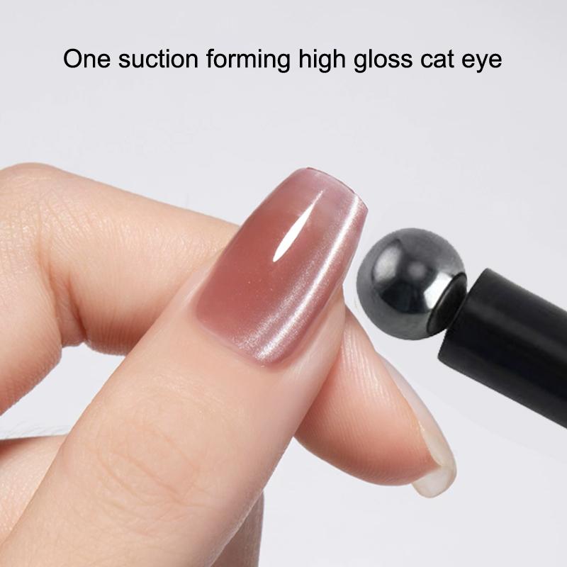 Nail Art Magnetic Stick Cat Eye Magnet Strong Double Headed Nail Art Cylindrical Ball Manicure Accessory For UV Gel Polish