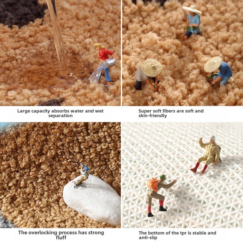 Коврик для пола в форме кошки для ванной комнаты — фото 3