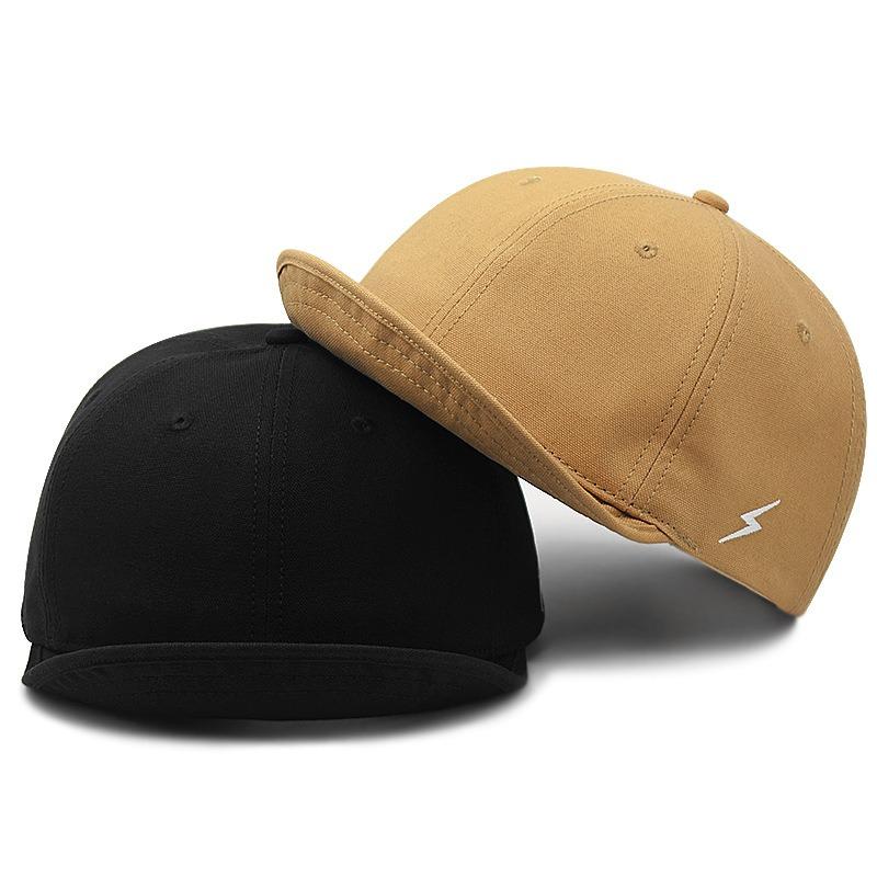 Big head circumference dome soft hat canvas hat autumn short brim baseball cap large men's and women's retro wide brim tongue hat