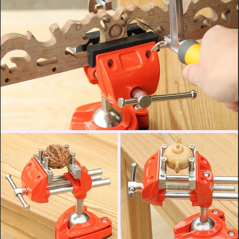 360° Rotatable Table Bench Vice Multi-functional Repair Pilers Woodworking DIY Fixture Table Clamp Desktop Positioning Tools