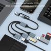 USB Type C to USB Adapter Type C Male to 3 USB 2.0 Female Adapter Extension Connector Type C OTG Cable for Laptop Tablet