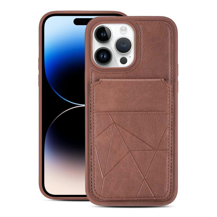 Multifunctional Vertical Flip Card Wallet Holder Vegan Leather Back Phone Case