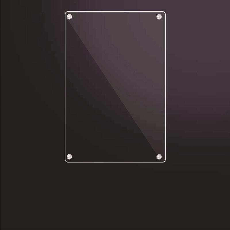 Clear Magnetic Acrylic Double-Layer Dry Erase Board for Refrigerator