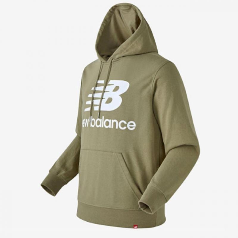 New Balance Men S eSSentialS Stacked Logo Hoodie Nbn0c46011 chooSe 1 Of 4