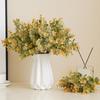 Plastic Material Artificial Eucalyptus Leaves Leaf Stems Fake Flowers Simulated Eucalyptus Flowers 6 Pieces Lot Bouquet Leaves
