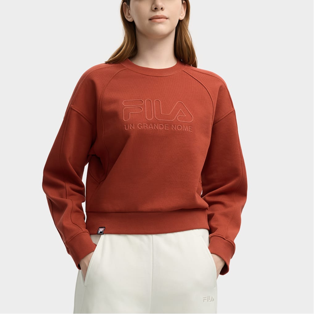 FILA ORIGINALE Sweatshirt Women's Algal Bloom Red F11W549207FRD