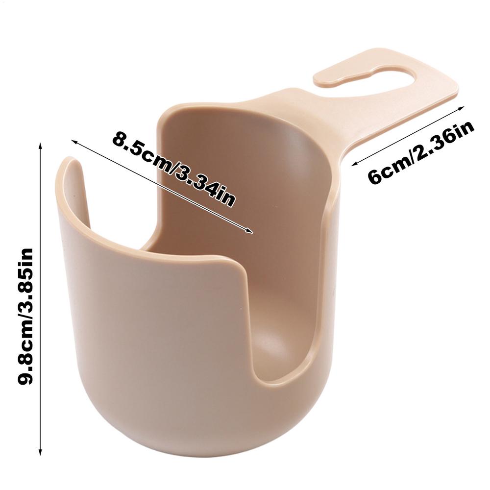 

Car Cup Holder Multifunctional Car Rear Seat Cup Holder Hanging Beverage Storage Rack Car Interior Water Bottle Storage Rack бежевый