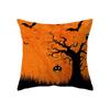 Halloween Theme Pillow Cover Car Office Living Room Sofa Halloween Pumpkin Lantern Decoration Pillow Cover