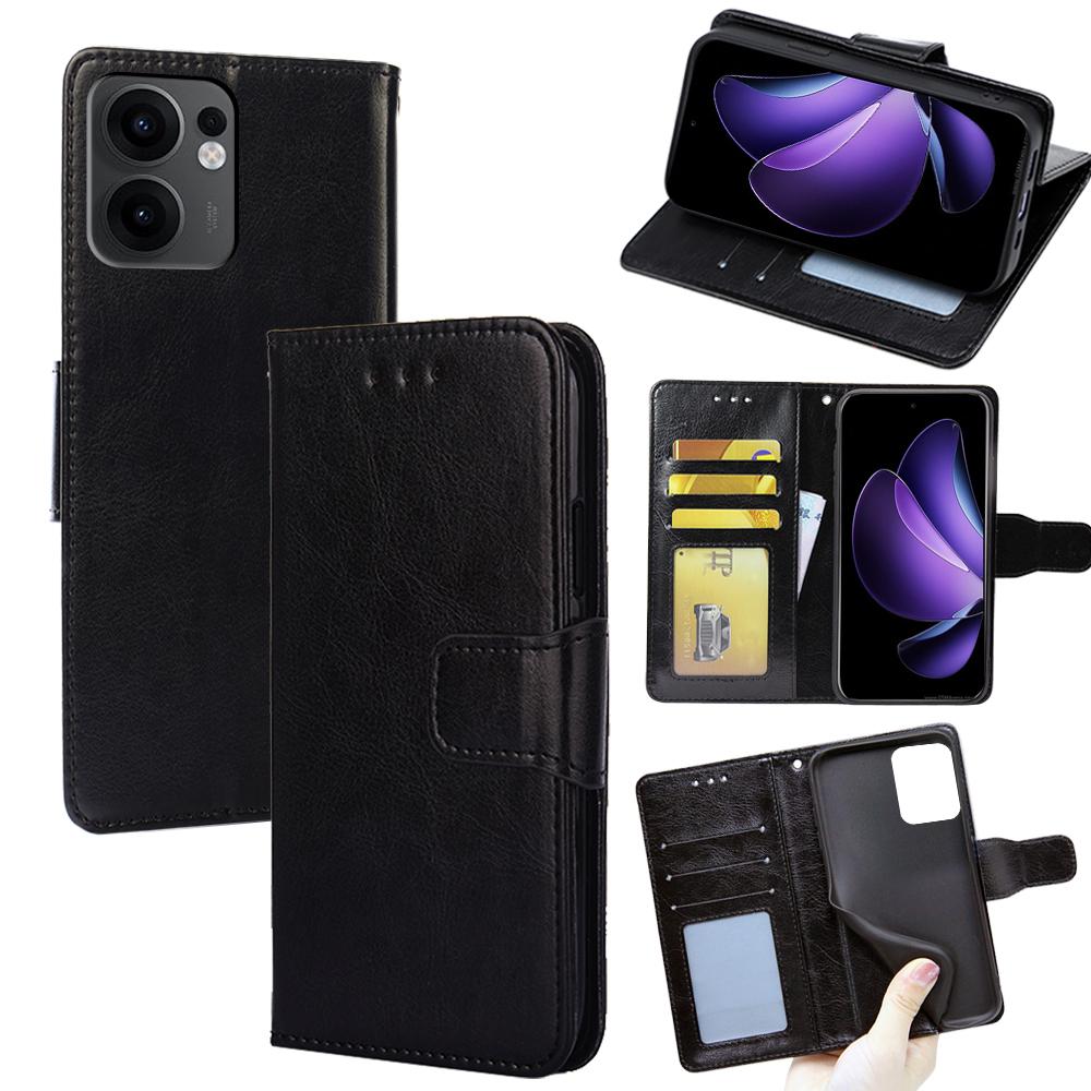 For Oppo Reno13 F 5G (Reno 13 FS 5G)/4G Case Wallet PU Leather + TPU Folding Stand Phone Cover