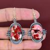Kingman Red Mohave Copper Turquoise Earrings 925 Sterling Silver Earring Gemstone Jewelry Anniversary Gifts Handmade Earring Dainty Jewelry