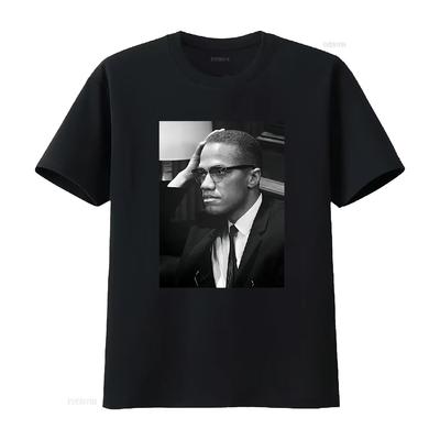 MALCOLM X T Shirt For Father Day New Color Vintage Washed Unisex Slightly Streetwear Comfortable Breathable Stylish Graphic