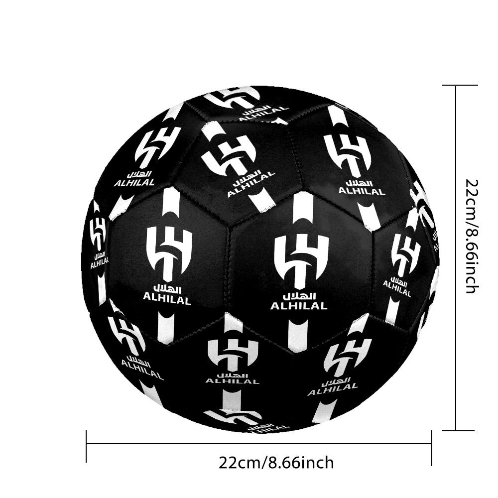 Al-Hilal Club di Calcio Saudita Pallone da Calcetto Indoor Taglia 5 Colorato Per Tutte le Età Cucito a Macchina PVC Pronto per la Competizione Resistente Alto Rimbalzo