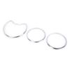 Chromes Silber Farbe Tachometer Messgeräte Zifferblätter Ringe Lünette Trim Für W202 W208 W210 Tachometer Ringe Rahmen