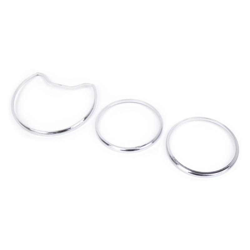 Chromes Silber Farbe Tachometer Messgeräte Zifferblätter Ringe Lünette Trim Für W202 W208 W210 Tachometer Ringe Rahmen