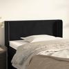 3118672 vidaXL Headboard with Ears Black 103x16x78-88 Cm Velvet