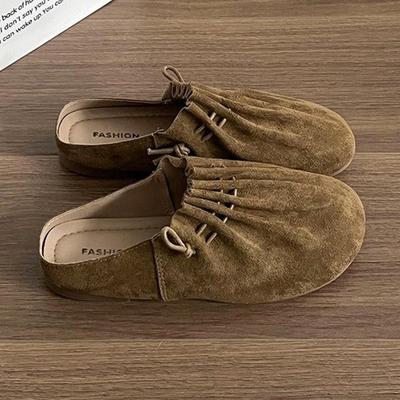 Flats Women Slippers Casual Slingback Shoes Fashion Mules Shoes Summer Woman Dress Shoes 2025 Trend Brand Designer Mujer Zapatos