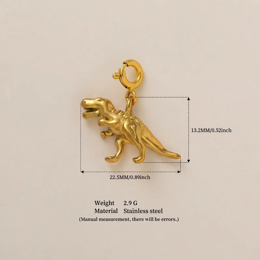 Pendentif Transfrontalier en Acier Inoxydable Or 18K: Série Personnalisée DIY pour Femmes