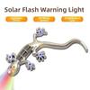 Solar Powered Gecko LED Light Gecko Shape Car Signal Lamp New Solar Warning Light  Driving Warning