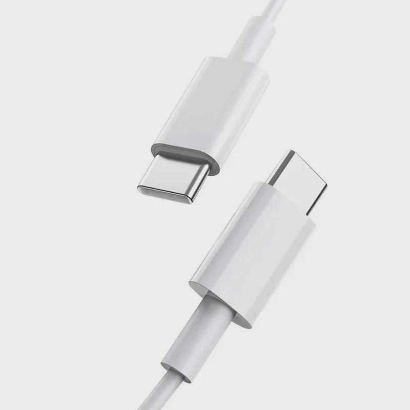 Fast charging dual Type-C PD data cable suitable for iPhone 15 for quick charging on-the-go.