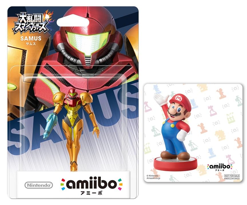 

В комплект входит оригинальная наклейка amiibo Samus Smash (Супер Бро. Серии)