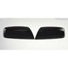 2X For 2014-2018 Chevy Silverado / GMC Sierra GLOSS BLACK Top Half Mirror Covers