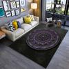 Mandala Muster Teppich - Lila Bohème Stil Wohnzimmer Dekor Teppich Geeignet zur Verwendung als Anti-Rutsch für Wohnzimmer Schlafzimmer Sofas