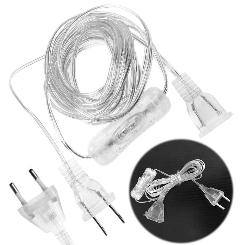 Buy 100W EU US Plug Male To Female AC Power Supply Extension Cable With