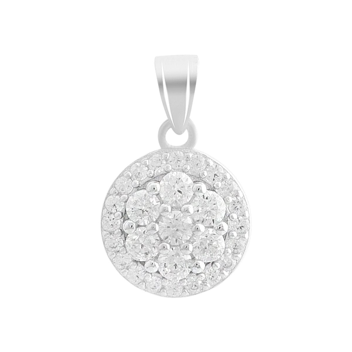 

Silver pendant with cubic zirkonia (2193098) білий