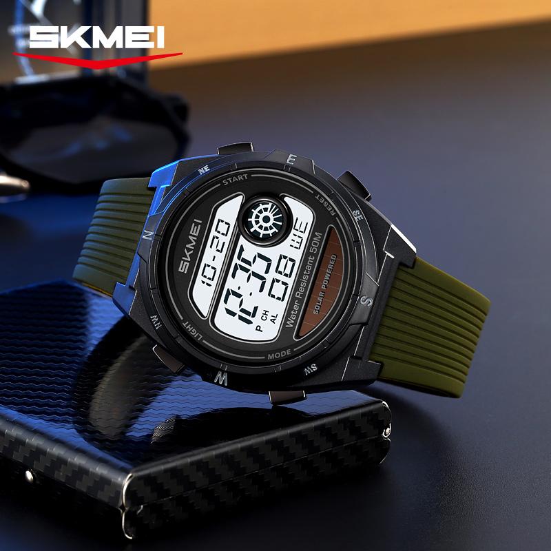SKMEI 2436 Luxury Waterproof Electronic Watch for Men Stopwatch Sports Digital Wristwatches Mens Alarm Clock Reloj Hombre 1628