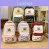 Capybara Nylon Backpack With Breathable Design For School And Travel Special Characters Included