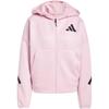 (WMNS) Z.N.E. Full-Zip Hoodie Asia Sizing 'Pink Black' Women's JC5393