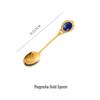 Luxury European Gold Spoon and Fork Set for Tea, Coffee, and Desserts