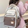 Schoolbag new large capacity ins Internet celebrity lightweight and simple versatile schoolbag college student junior high school student backpack