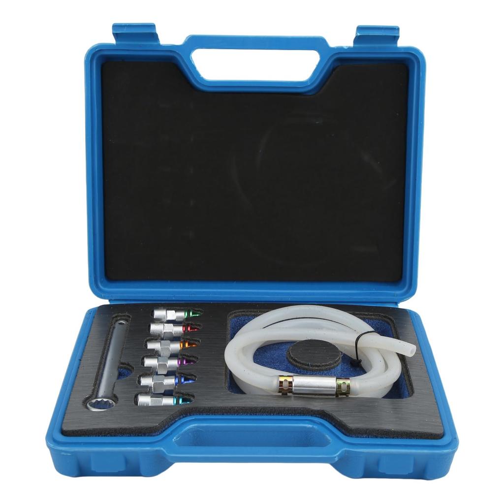 [JP] Brake Bleeder Wrench Kit, Metal Rubber, 7-12mm, No. 6, 1 Drain Hose, for Cars, SUVs, Light Trucks, and Motorcycles