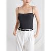 Elegant Pleated Camisole with Built-in Bra & Chest Pads - Women's Summer Outerwear