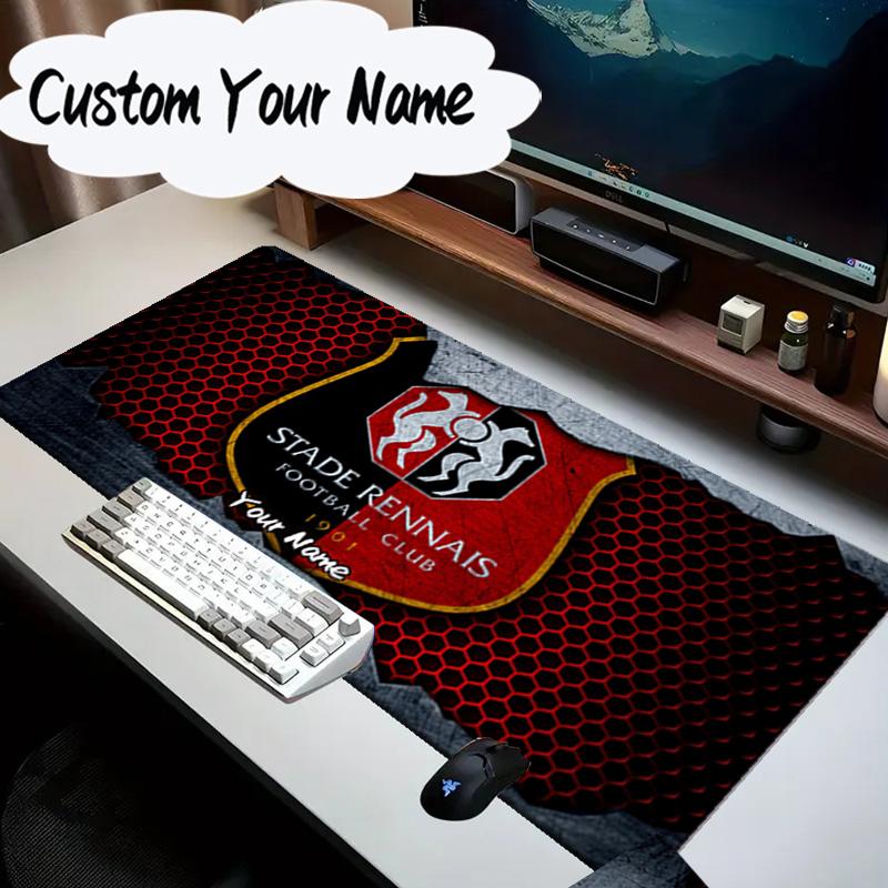Custom Name Mouse Pad Stade Fc Emblem Mouse Pad, Gaming Mouse Pad, Keyboard Pad, Desk Decor for Computer Notebook Fan Birthday Gift