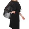 Elegant Women's Chiffon Shawl Dress - Summer Wedding Party Cover-up & Silk Pashmina Scarf